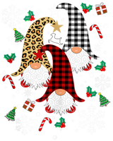 Christmas Gnomies DTF Transfer ready2transfer Black
