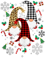 Christmas Gnomies DTF Transfer ready2transfer Lined