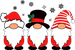 Gnomies DTF Transfer ready2transfer Black