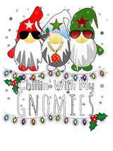 Chillin Gnomies DTF Transfer ready2transfer Black