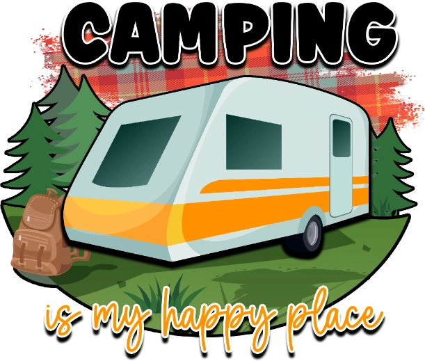 Camping Is My Happy DTF Transfer