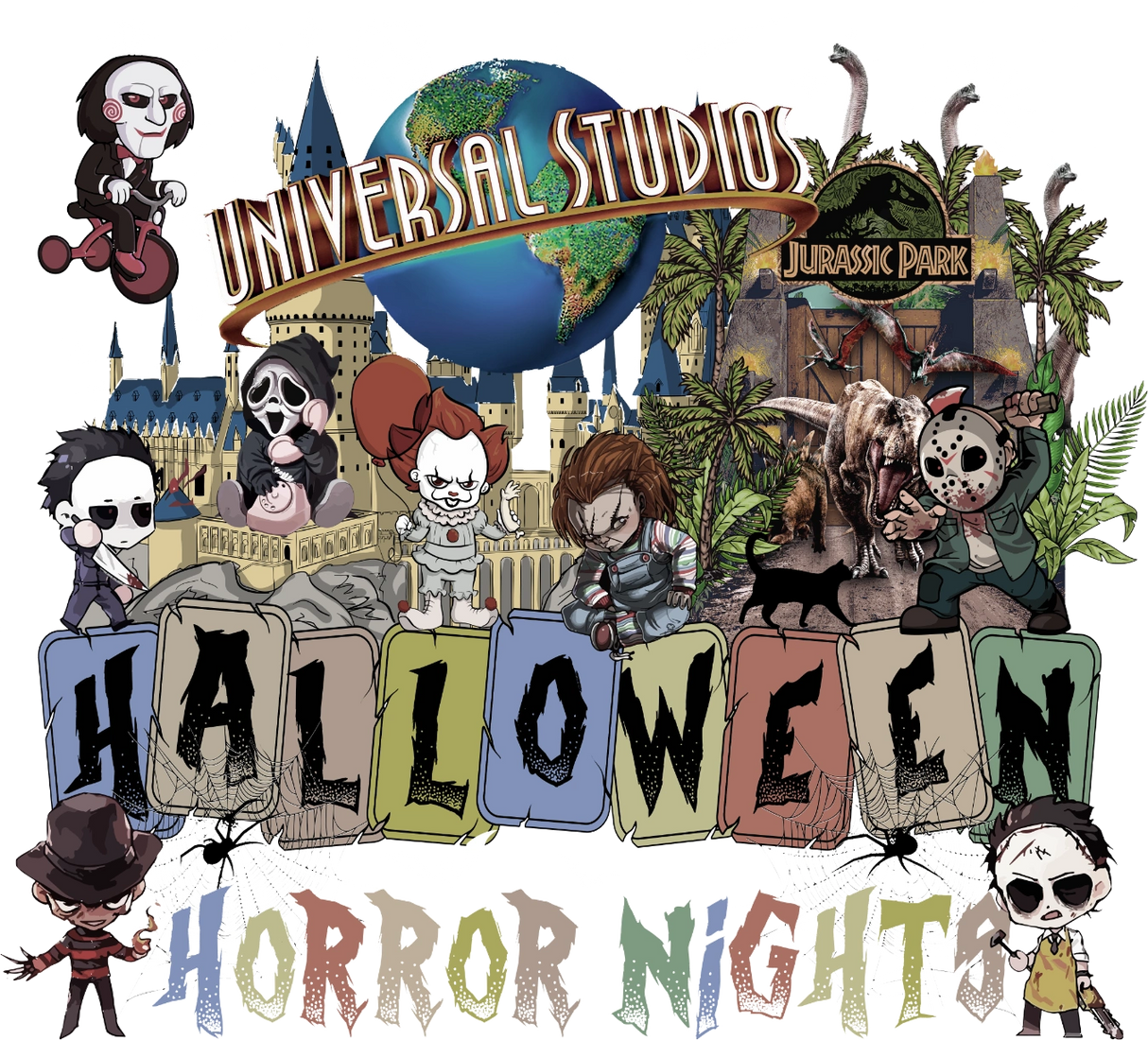 Halloween Horror Nights DTF Transfer