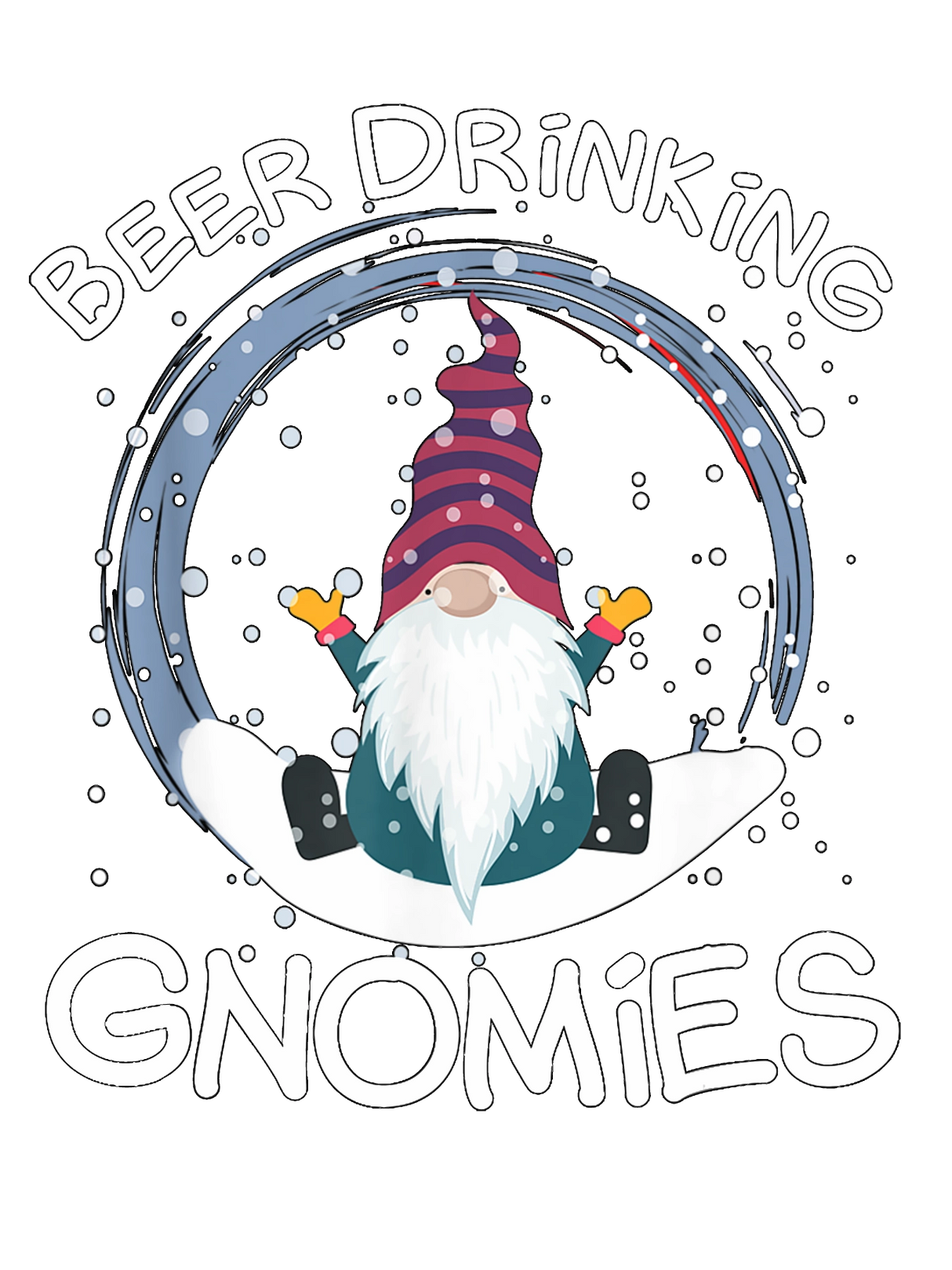 Beer Drinking Gnomies DTF Transfer