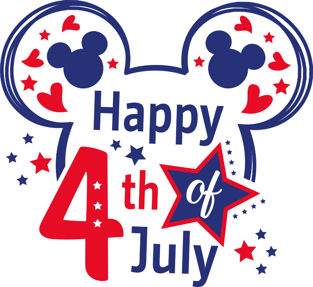 Happy 4th of July Disney DTF Heat Transfer, Disney Vacation Design, Mickey Minnie DTF
