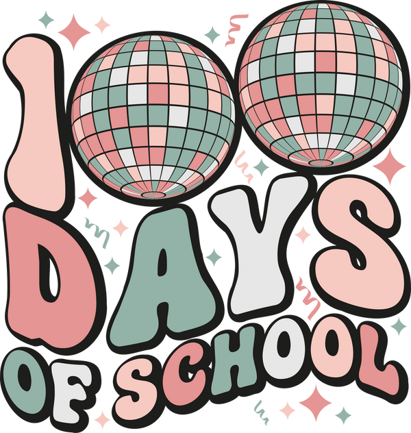 100 Days Of School DTF Transfer