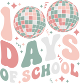 100 Days Of School DTF Transfer ready2transfer White