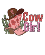 COW GIRL BOOTS DTF Transfer ready2transfer