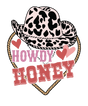 HOWDY HONEY COW DESIGN HAT DTF Transfer ready2transfer