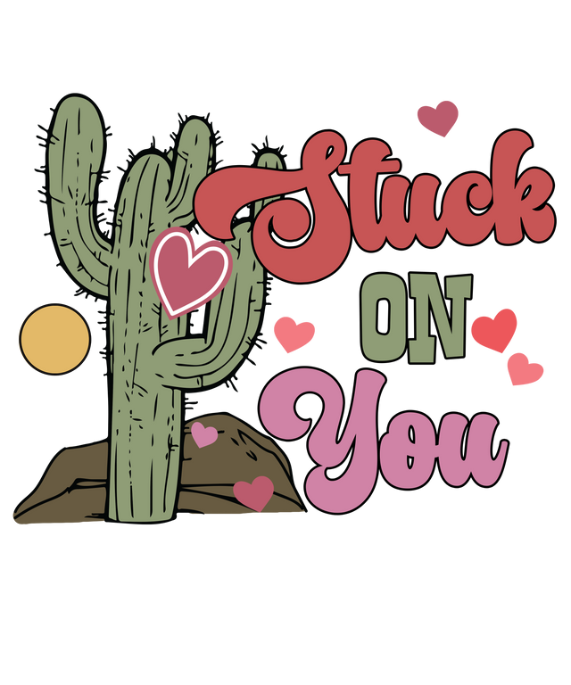 CACTUS STUCK ON YOU DTF Transfer ready2transfer