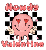 HOWDY VALENTINE LOVER FACE DTF Transfer ready2transfer