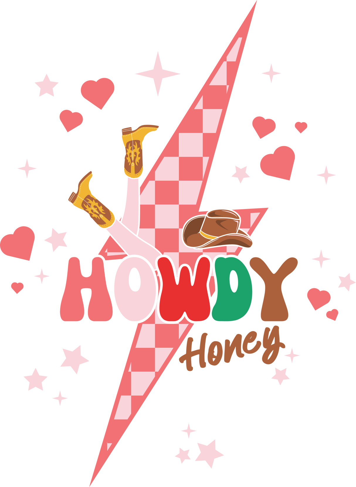 LIGHTNING HOWDY DTF Transfer ready2transfer