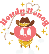 HOWDY HONEY LITTLE COWGIRL DTF Transfer ready2transfer
