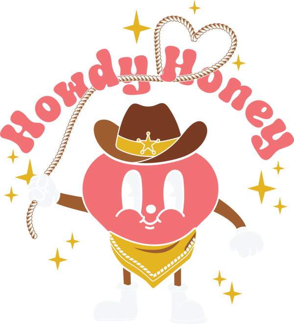 HOWDY HONEY LITTLE COWGIRL DTF Transfer