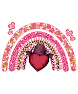 RAINBOW HEART DTF Transfer ready2transfer
