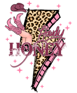 HOWDY HONEY LEO LIGHTNING DTF Transfer ready2transfer