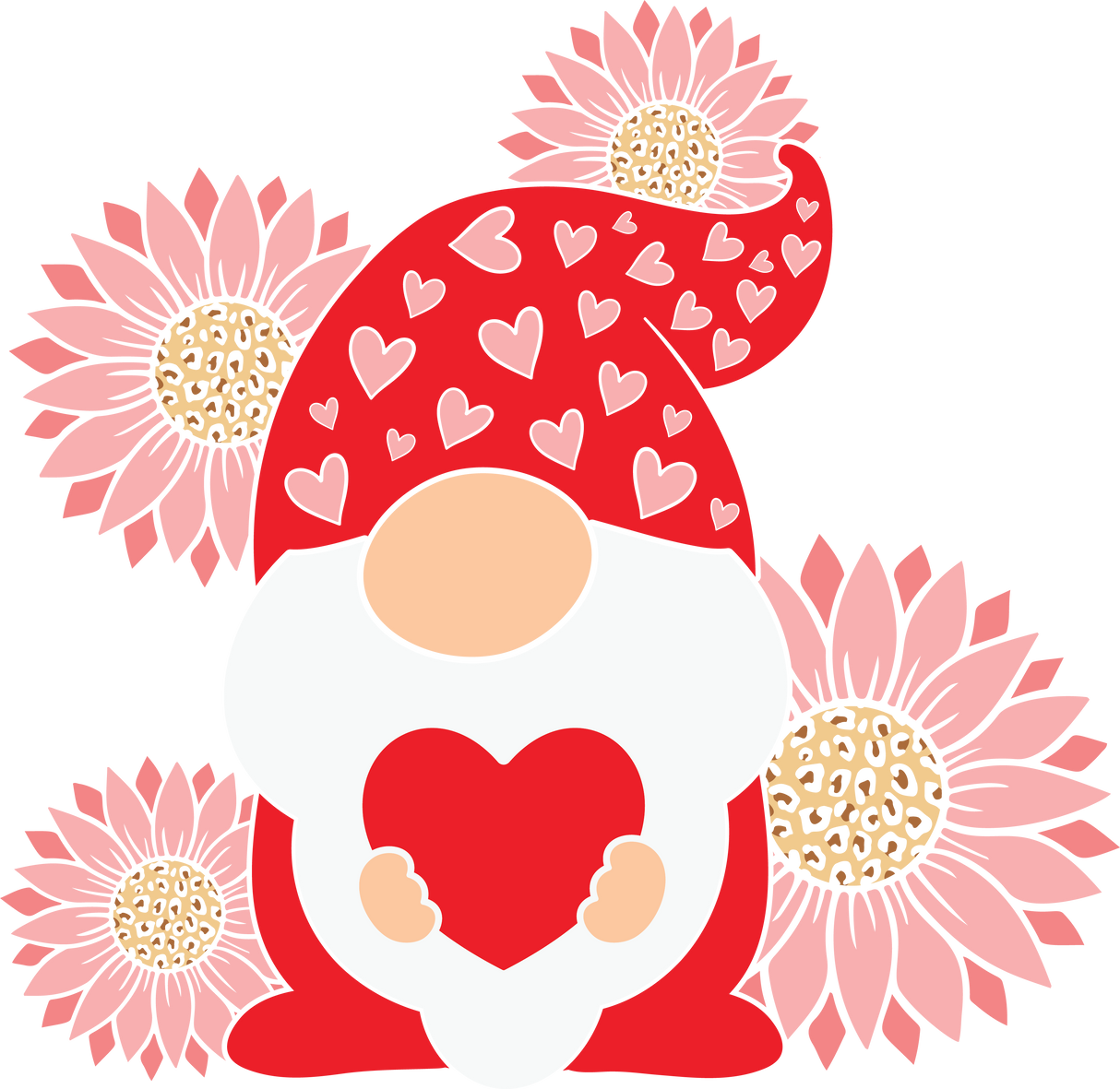 FLORAL GNOMIE DTF Transfer ready2transfer