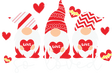 LOVE LOVE LOVE GNOMIES DTF Transfer ready2transfer