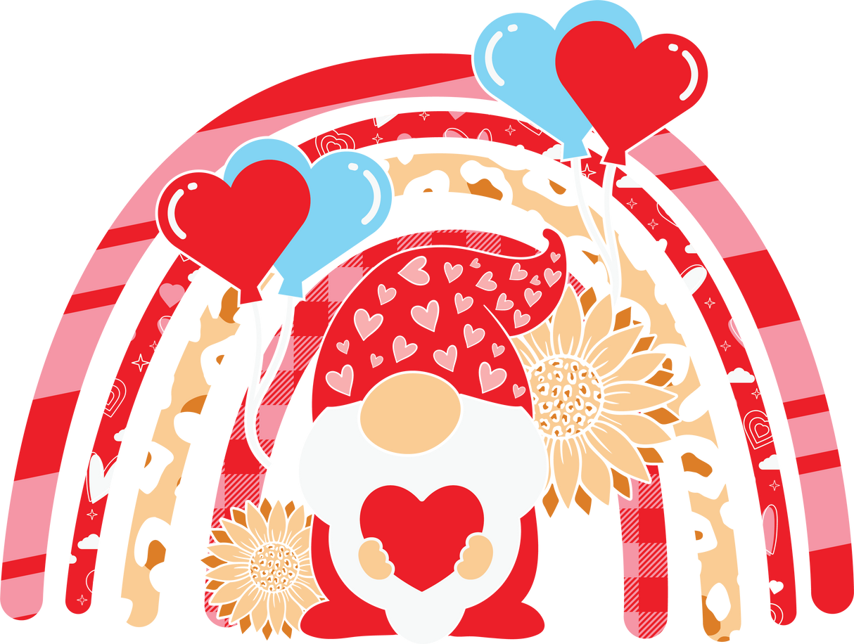 RAINBOW GNOMIE DTF Transfer ready2transfer