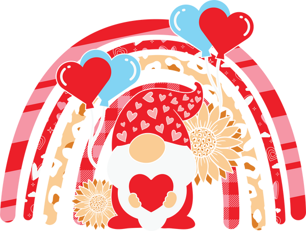 RAINBOW GNOMIE DTF Transfer