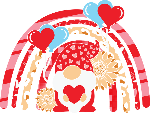 RAINBOW GNOMIE DTF Transfer ready2transfer