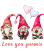 LOVE YOU GNOMIE DTF Transfer ready2transfer