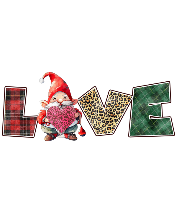 GNOMIE HEART LOVE DTF Transfer