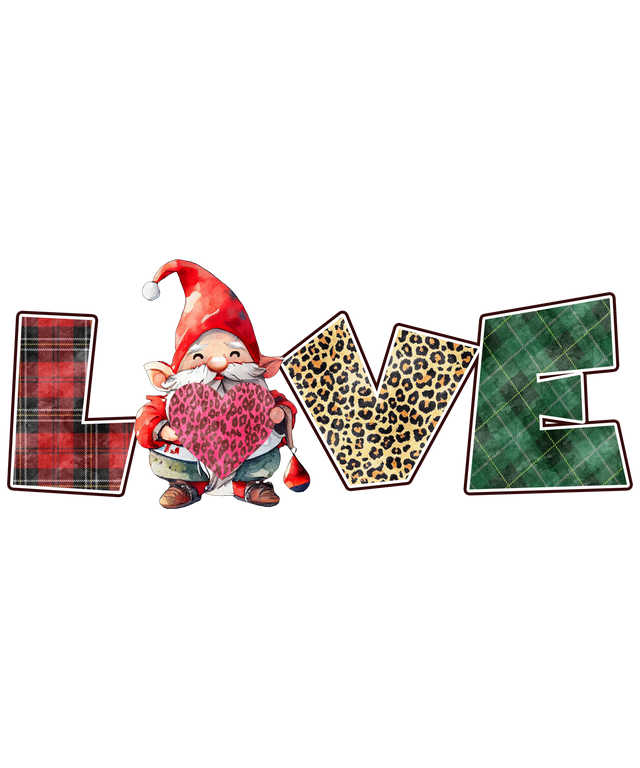 GNOMIE HEART LOVE DTF Transfer ready2transfer