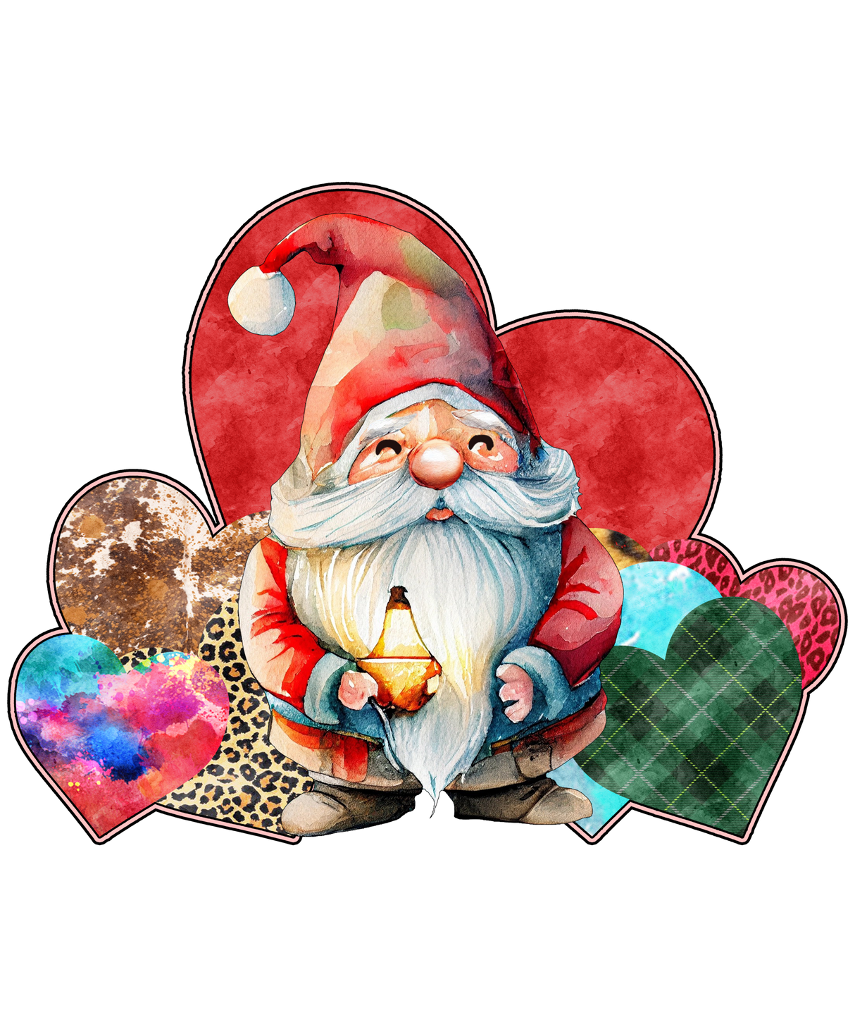 GNOMIES BIG HEARTS DTF Transfer ready2transfer