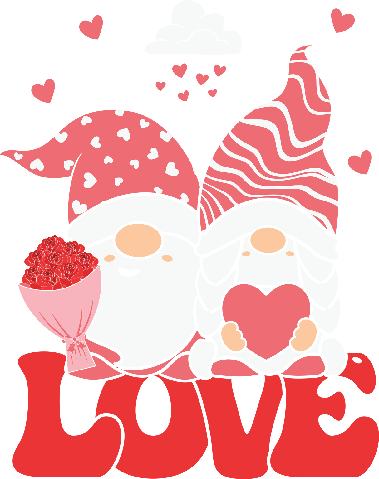 GNOMIE COUPLE LOVE DTF Transfer ready2transfer