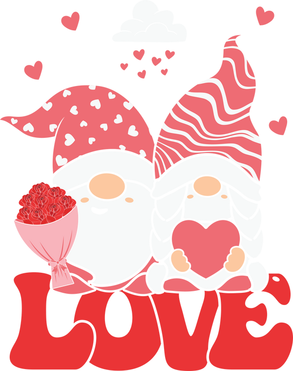 GNOMIE COUPLE LOVE DTF Transfer