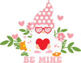 BE MINE GNOMIE HEART DTF Transfer ready2transfer