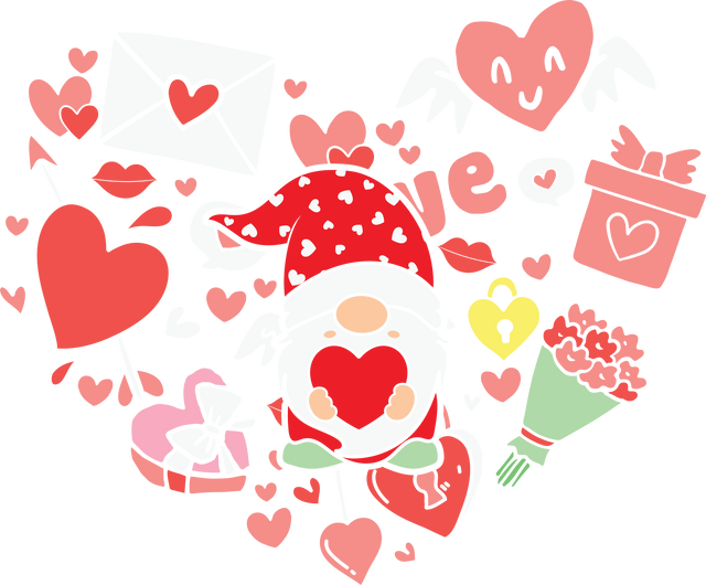 GNOMIES VALENTINE VIBES DTF Transfer ready2transfer