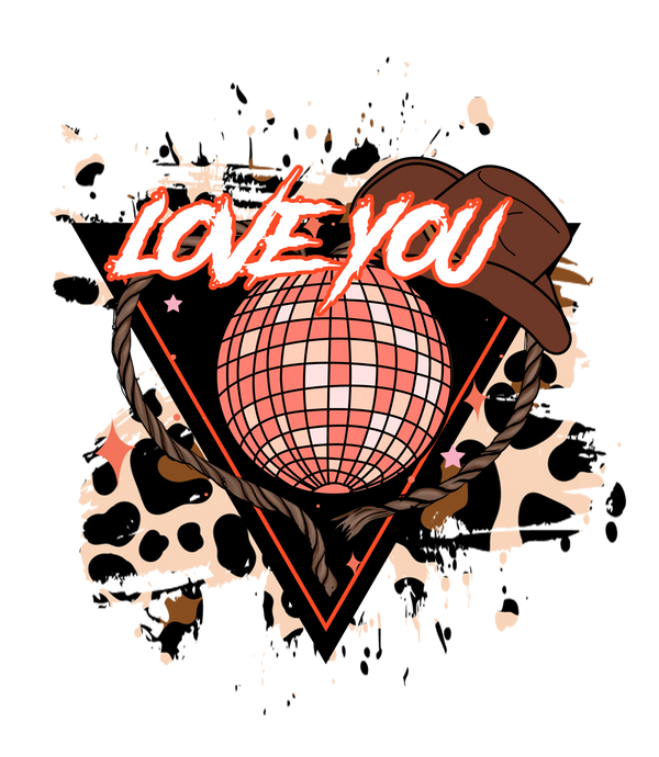 TX LOVE YOU DTF Transfer