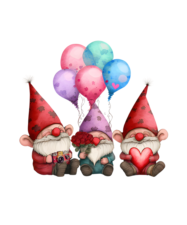 GNOMIES BALLOONS DTF Transfer ready2transfer
