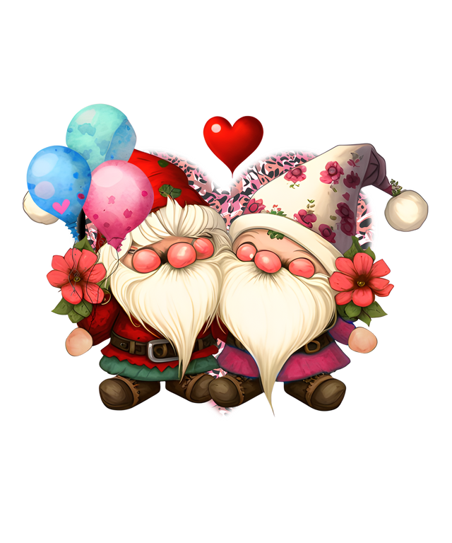 HEART IN GNOMIES DTF Transfer ready2transfer