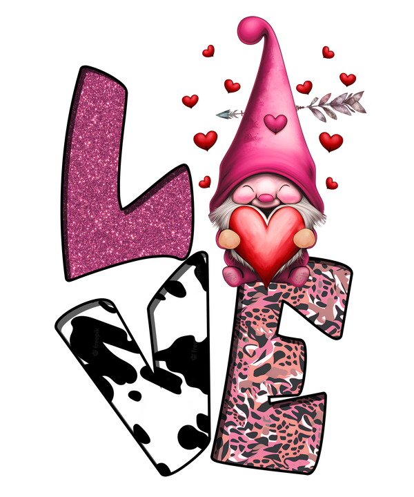 LO VE GNOMIES DESIGN DTF Transfer