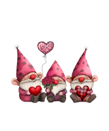 THREE HEART THREE GNOMIES DTF Transfer ready2transfer