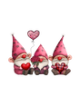 THREE HEART THREE GNOMIES DTF Transfer ready2transfer
