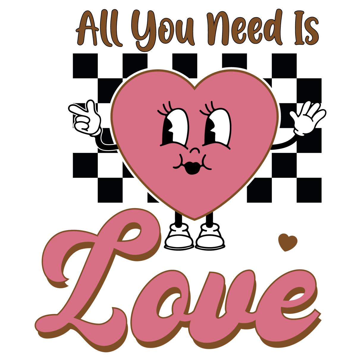 ALL YOU NEED IS LOVE DTF Transfer ready2transfer