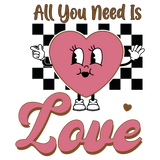 ALL YOU NEED IS LOVE DTF Transfer ready2transfer