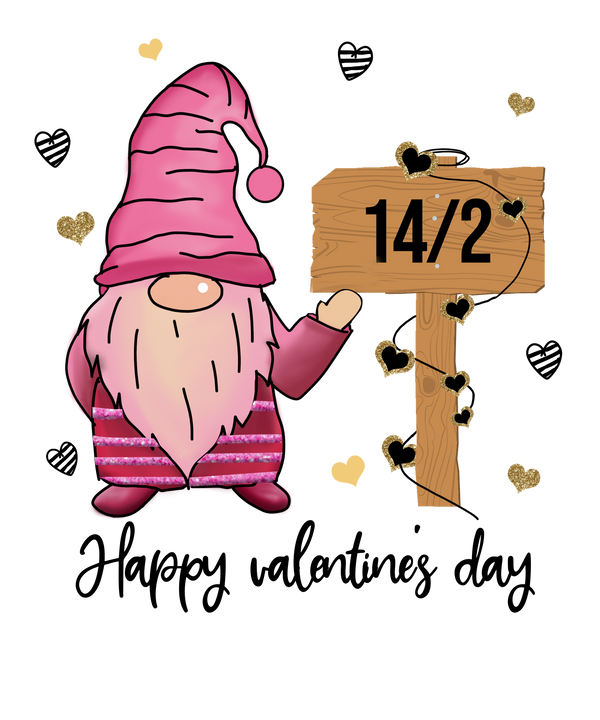 HAPPY VALENTINES DAY 14/2 DTF Transfer