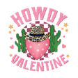 SOLID HOWDY VALENTINE HEART DTF Transfer ready2transfer