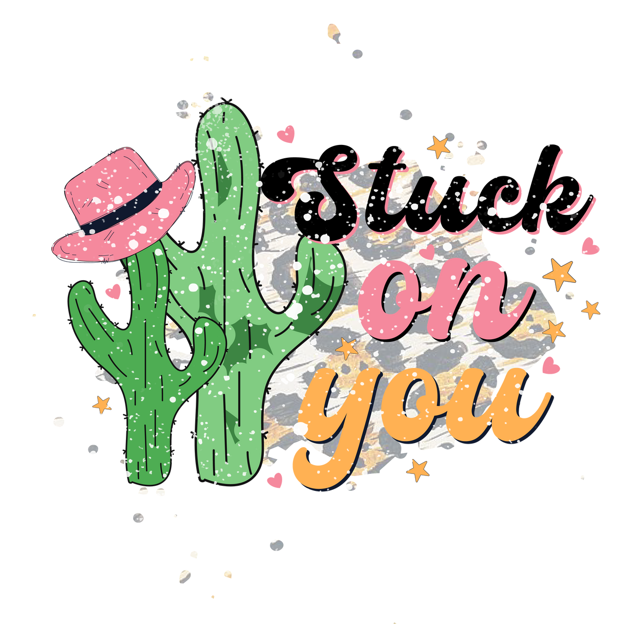 CACTUS STUCK ON YOU EDITION DTF Transfer ready2transfer