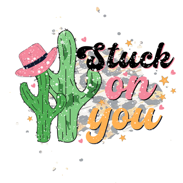 CACTUS STUCK ON YOU EDITION DTF Transfer ready2transfer
