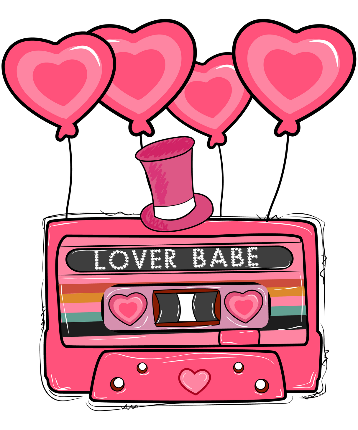 LOVER BABE 2 DTF Transfer ready2transfer