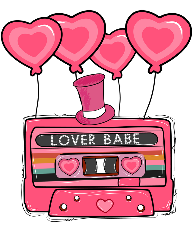 LOVER BABE 2 DTF Transfer ready2transfer