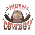 PUCKER UP COWBOY DTF Transfer ready2transfer