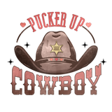 PUCKER UP COWBOY DTF Transfer ready2transfer