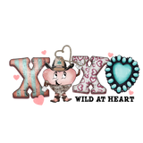 XOXO WILD HEART DTF Transfer ready2transfer
