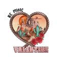 BE MINE VALENTINE ROPE HEART DTF Transfer ready2transfer